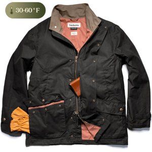 Tom Beckbe Tensaw Waxed Canvas Jacket ES Men's Size Small Hardwood Color